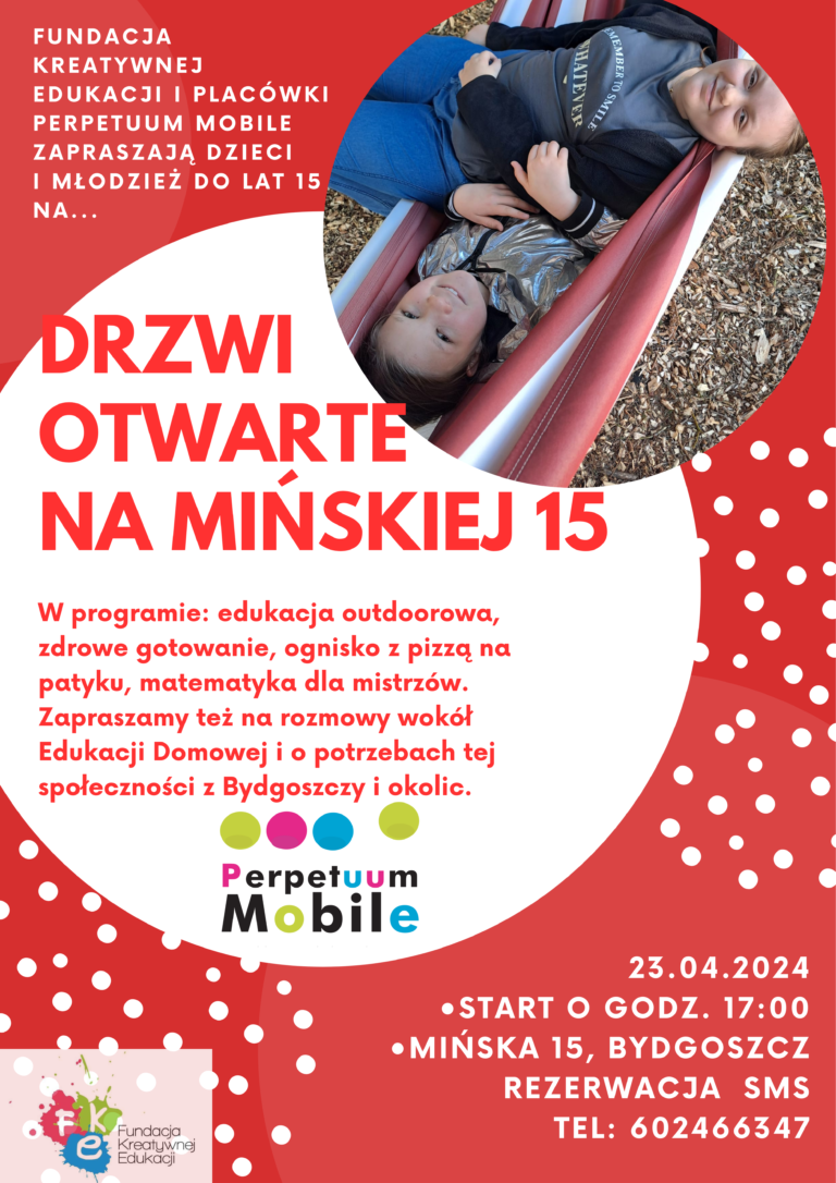 Drzwi Otwarte na Mińskiej 15 w Bydgoszczy 23.04 godz. 17.00
